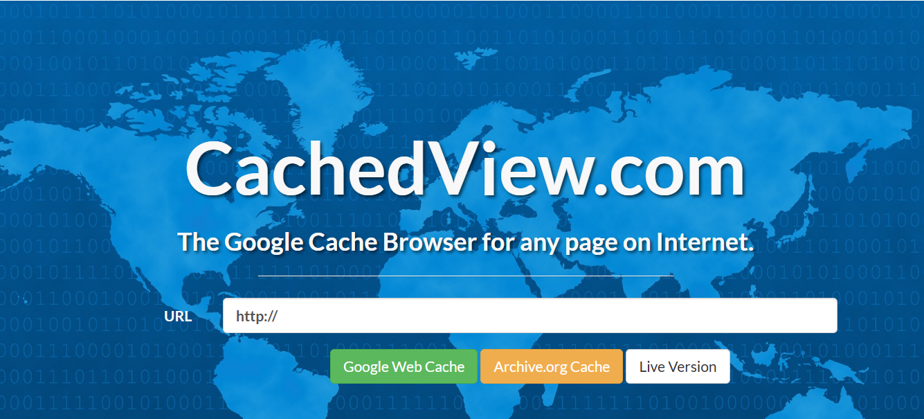 Illustration of Google Cache page showing cached website results